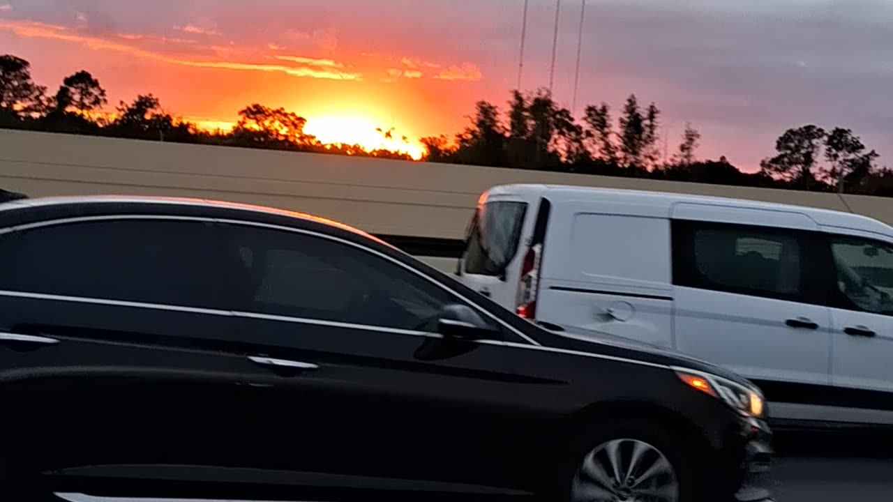 Sunset along I-4