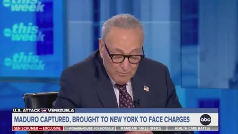 Chuck Schumer is FURIOUS, rushing to force a vote against Trump's Venezuela operations