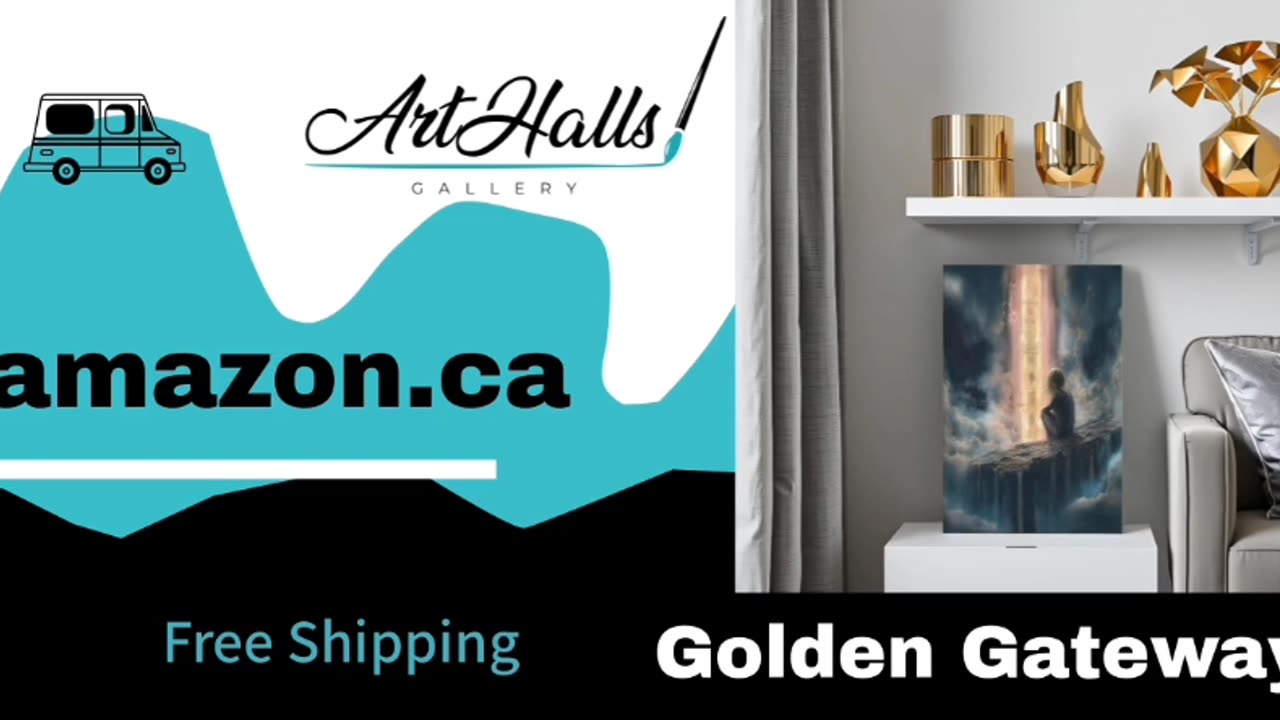 Golden Gateway – Mystical Canvas Art That Speaks Without Words
