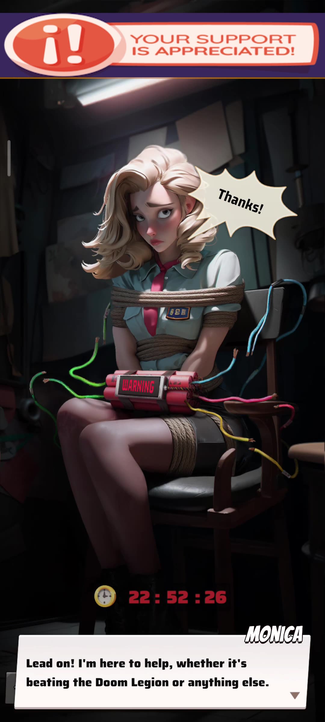 Last War - saving Monica