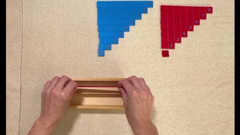 How To Put Away the Wooden Strips for the Montessori Addition Board