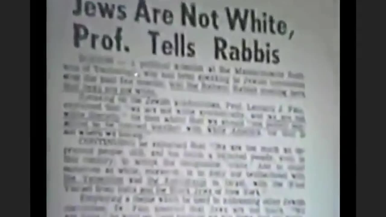 JEWS ARE NOT WHITE... GENETICS PROVE WHO'S WHO, & WHO'S JEW... ✡️