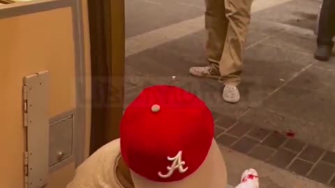 Shooting In An Atlanta Subway; nigger bleeds