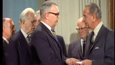 Pay the bill.. "Lyndon B. Johnson Signs Civil Rights Bill of 1968"