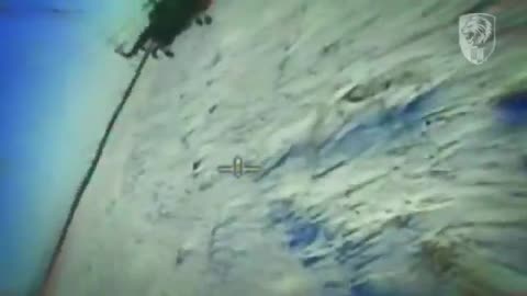 Drone Barely Misses Russian Helicopter