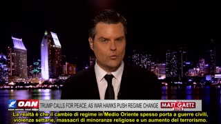 Matt Gaetz sull'intervento diretto degli Stati Uniti in Iran