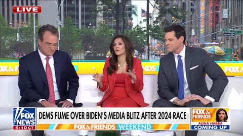 Biden is trying to say, why is Jill making me do this? Rachel Campos-Duffy jokes