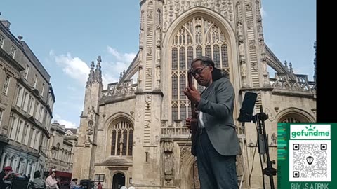 Jazz Nano Street Edition: Busking in Bath, England: 2025 Tour in UK