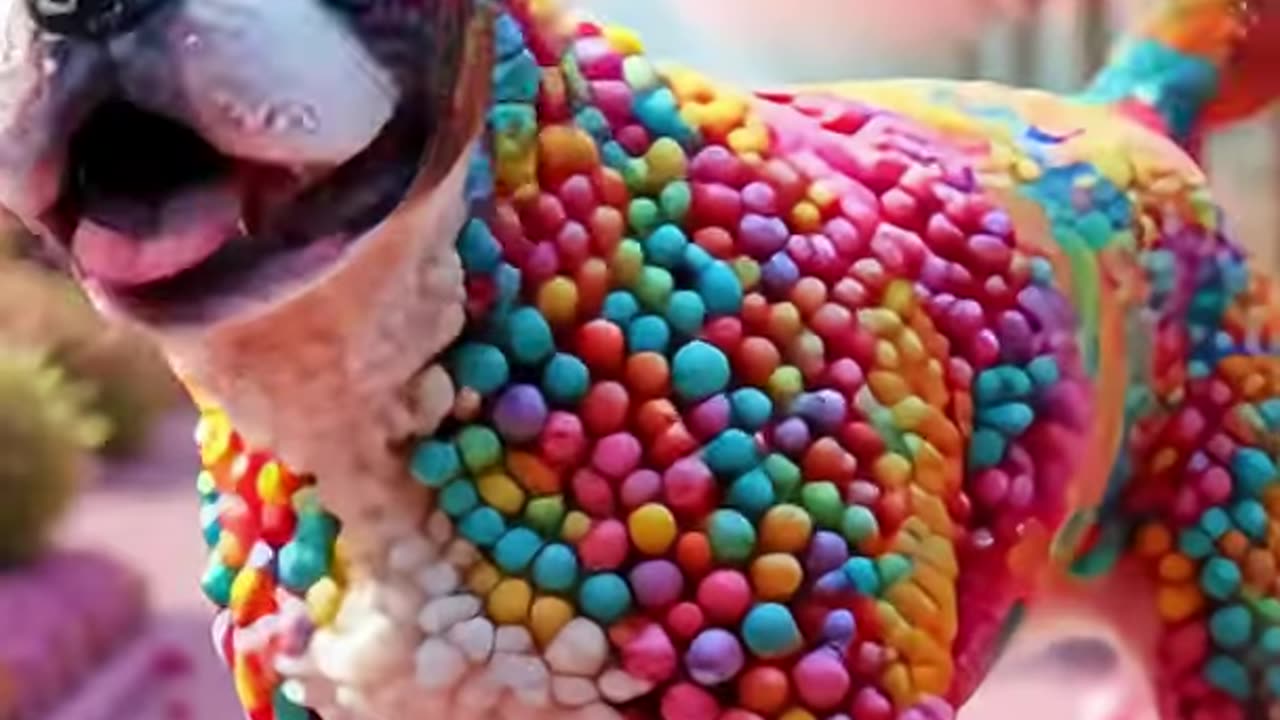 Would you adopt a candy dog? 🍬🐶