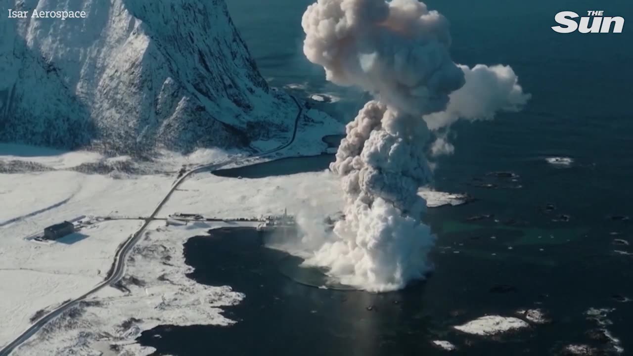 German space rocket explodes seconds after takeoff in Norway