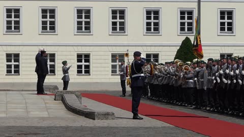 National anthem of Sri Lanka on 11.06.2025 at Bellevue Palace