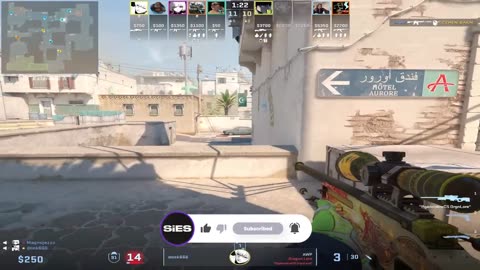 【CS:GO】1V5 CLUTCH ACE! This AWP Flick Made Them QUIT!