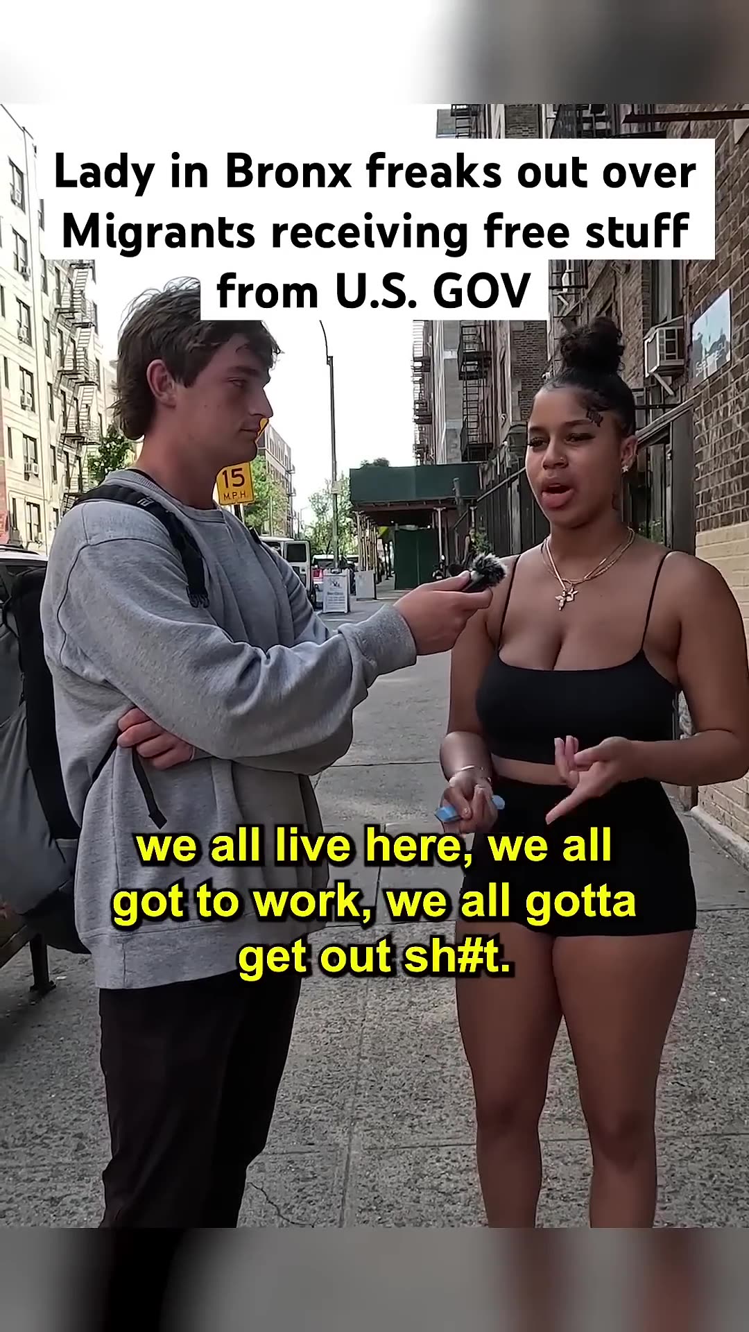 Black Woman In Bronx Freaks Out over Secret Migrant Shelters in NYC