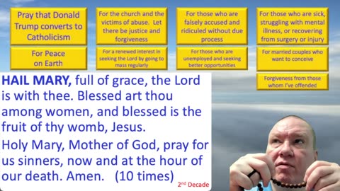 Mary's Daily Live Holy Rosary Prayer at 8:00 p.m. EDT 06/01/2025
