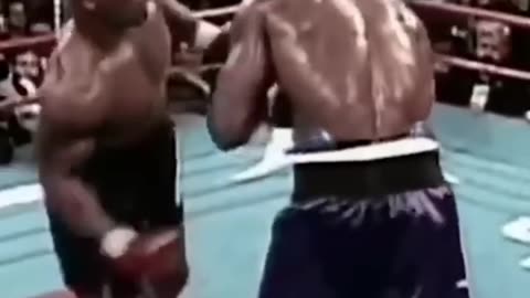 Mike Tyson vs Evander Holyfield, Focused body shot & uppercut Ko