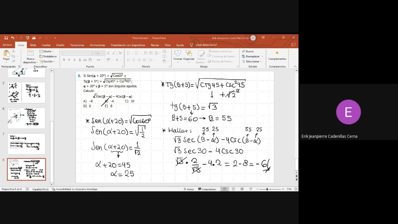 PAMER SEMESTRAL 2023 | Repaso 1 | Trigonometría