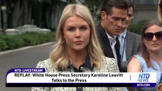 White House Press Secretary Karoline Leavitt Talks to the Press