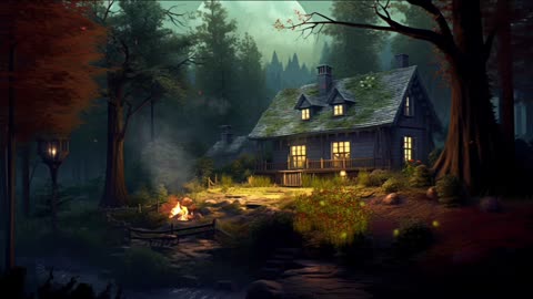 “Relax by the Night Fire 🔥🌙”