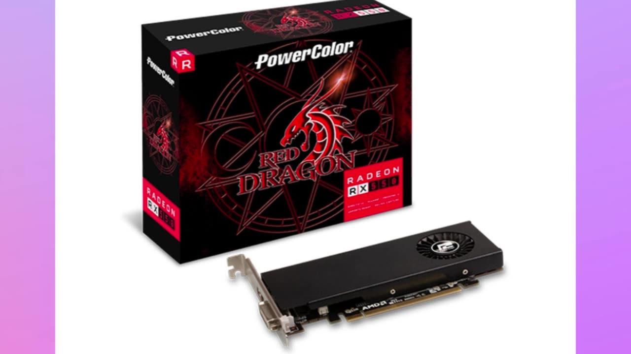 Radeon RX550 4GB GDDR5 GPU - Powerful Gaming Graphics Card for Smooth Performance