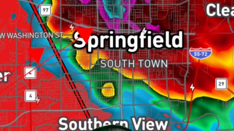 🚨 Tornado Warning – Springfield IL Slammed by Dangerous Storm #tornado #springfield #illinois