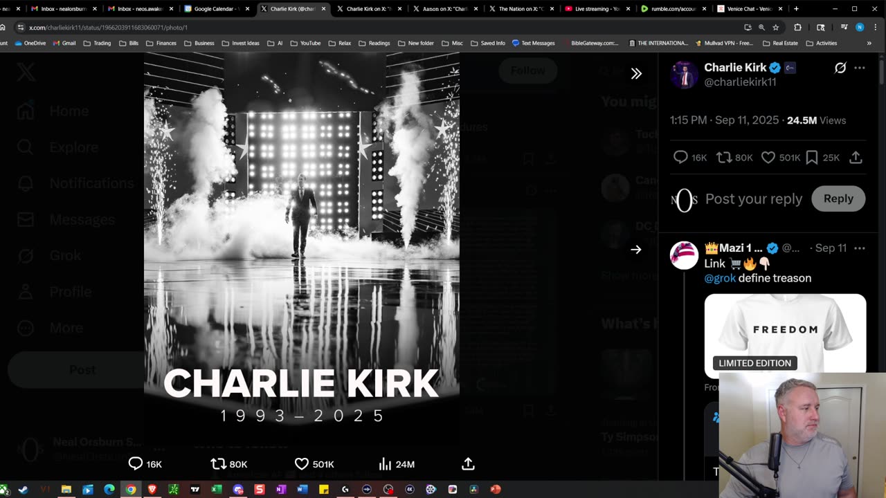 Charlie Kirk fallout shows the prevalence of Demons; I will be around more