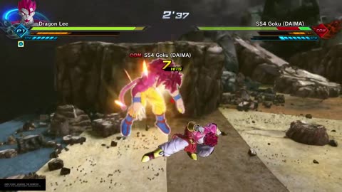 Ssj 12 Dragon lee vs ssj 4 Goku xenoverse 2