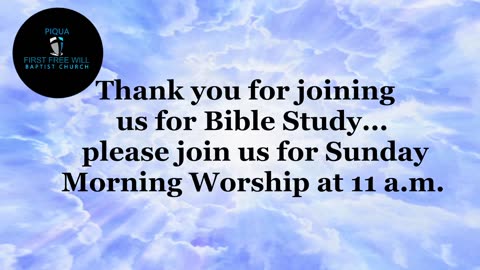 Sunday Morning Worship Service for January 11, 2026.