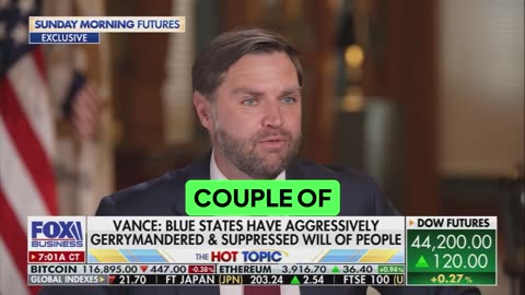 VP Vance CONFIRMS he went to Indiana to talk redistricting—says the only way to fight Dems
