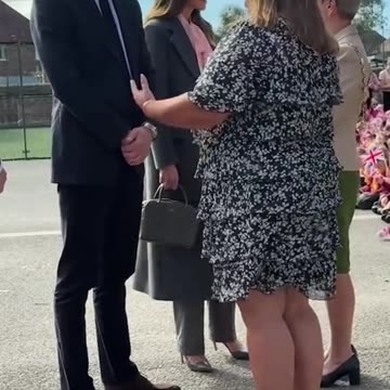 William and Kate arrive in Southport to support families of murdered
