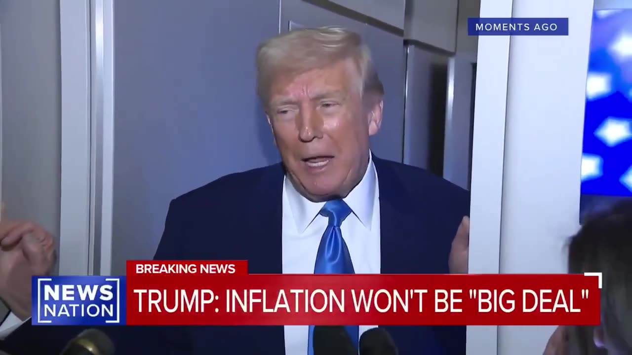 POTUS speaks to reporters aboard Air Force One