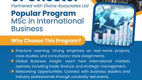 MSc International Business - University of Chester - with Divine Associates Ltd