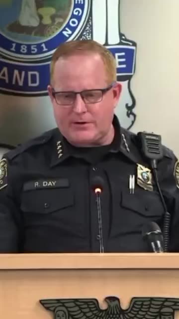 Portland Police Chief Bob Day cries actual tears while discussing the two TdA gang members