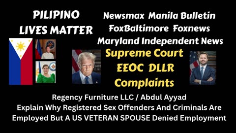 Supreme Court Complaints / Regency Furniture LLC Abdul Ayyad Denied Employment To US Veteran Spouse