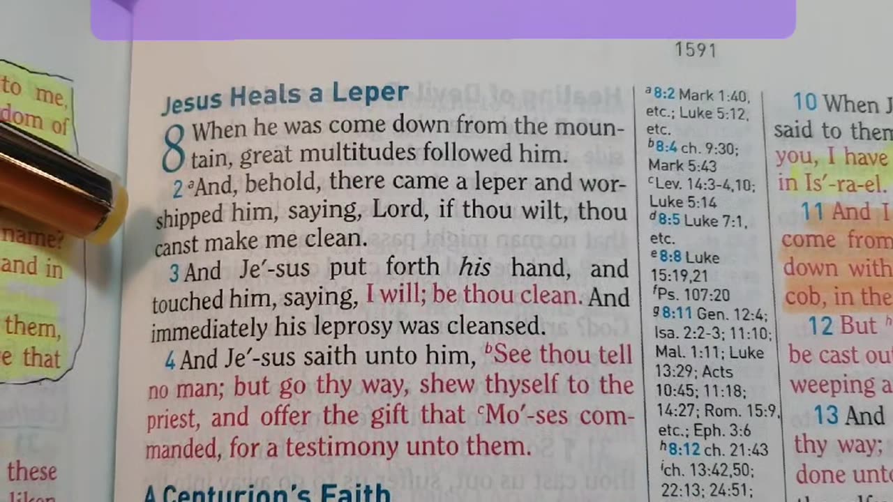 Jesus Touched A Leper..