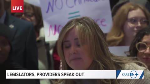 Daycare activist covers her mouth after she slips and says "there IS fraud