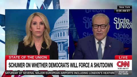 D-Sen Chuck Schumer: Democrat Govt Shutdown is Trumps Fault