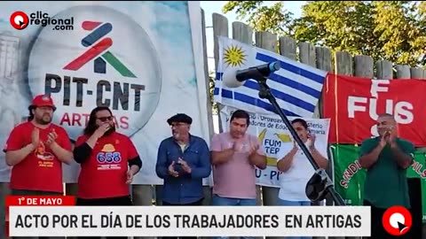 Acto "1 de mayo" en Artigas, Uruguay - Discursos (2025)