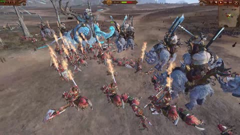 total war warhammer 3 epic replay battle ogres vs high elves