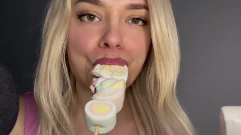 Asmr marshmallow eating