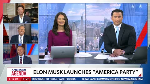 Reactions: Elon Musk's new political party on Monday's "American Agenda."