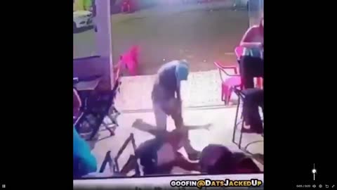 Abusive boyfriend gets it. It only takes one person to step up, others will help