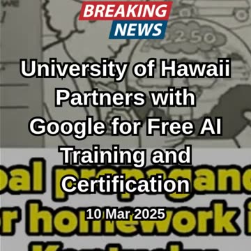 University of Hawaii Partners with Google for Free AI Training and Cer