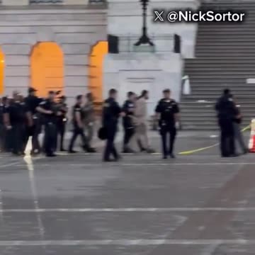 All of the deranged leftists that broke through the Capitol barricades have been arrested.