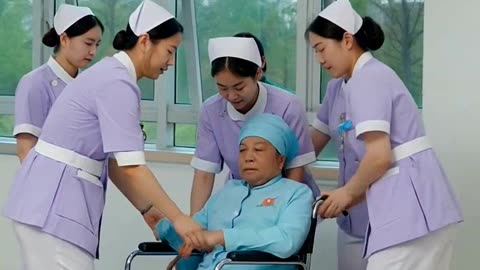 A group of students studying the caregiver course,