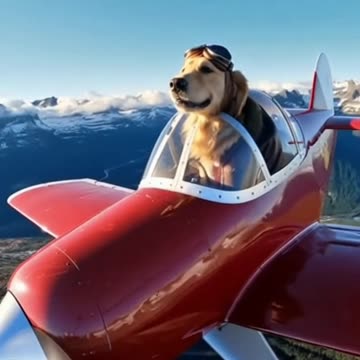 Dog Pilot Takes Off! 🐶✈️🤣