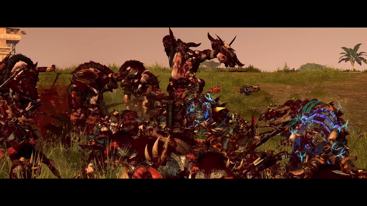 LIZARDMEN v⚒️s BEASTMEN - Total War_ WARHAMMER 2 Cinematic Battle.