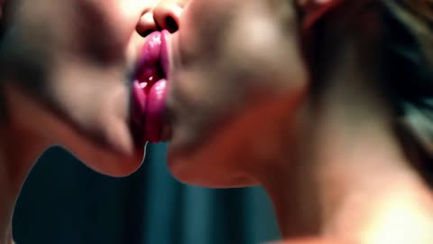 AMERICAN WOMEN WITH BIG LIPS KISSING | Lesbian Kissing