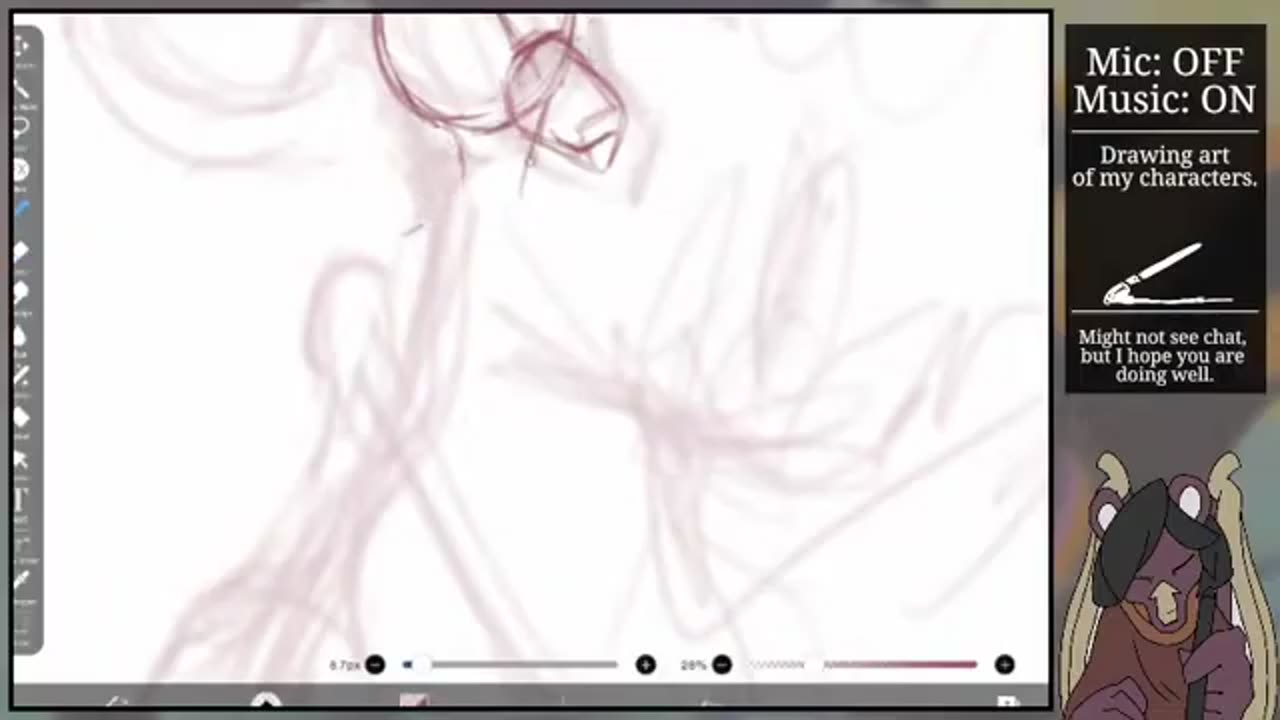 8.1.2025 - Drawing my characters and stuff.