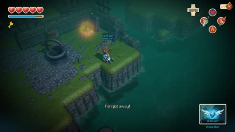 Pescando al pez fantasma en Oceanhorn