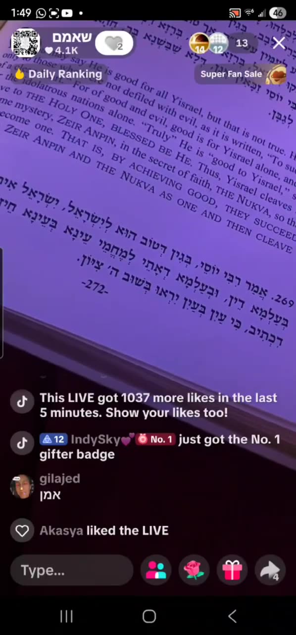 Midnight Zohar. R ALEPH LIVE TikTok 🔥 And to Joseph were born 2 sons..( MIKETZ 15) 12/4/25